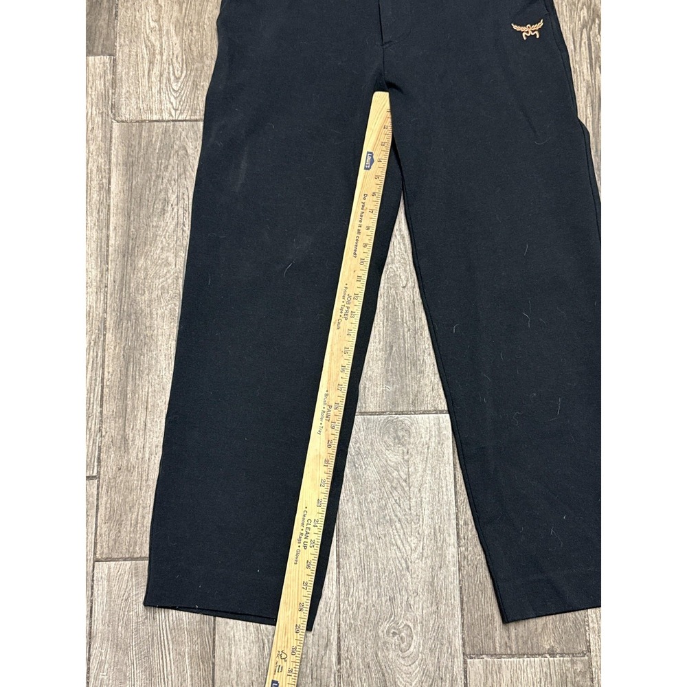 MCM Pants Men's Medium 30x30 Stretch Designer Black Cotton Spandex Blend - Picture 4 of 6